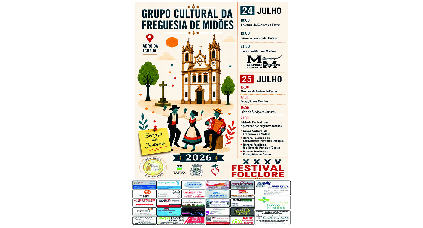Cartaz do 35.º Festival de Folclore de Midões