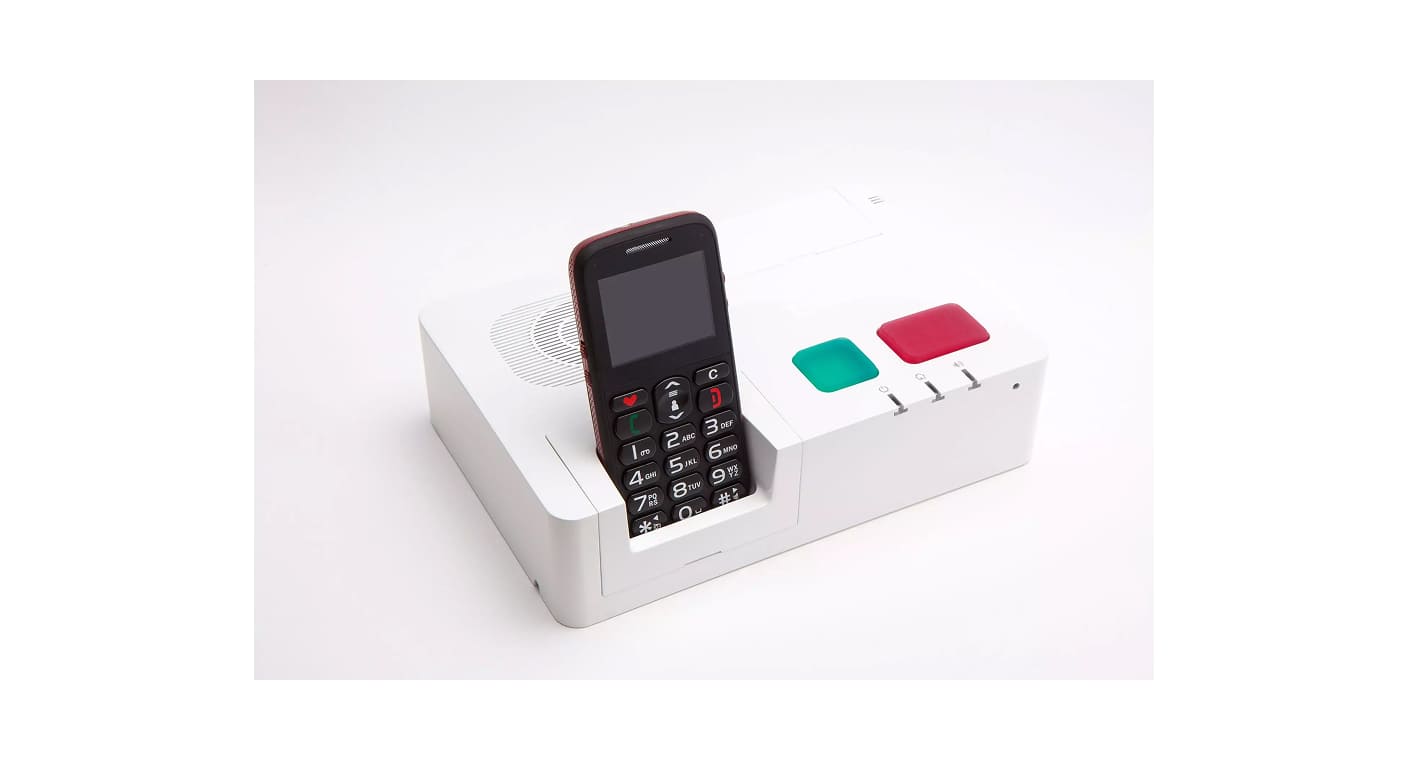 Telefone e terminal de teleassistência