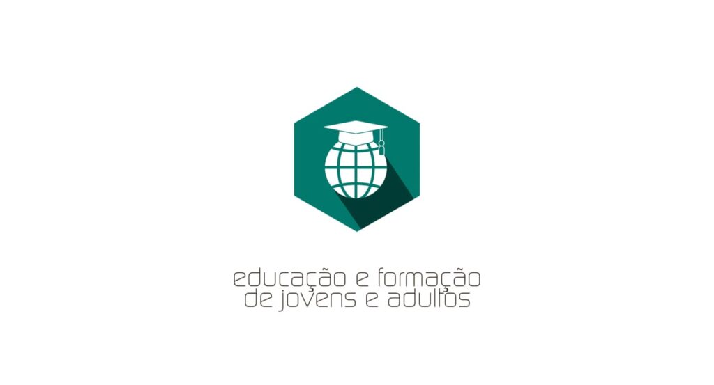 Símbolo da educação e formação de jovens e adultos