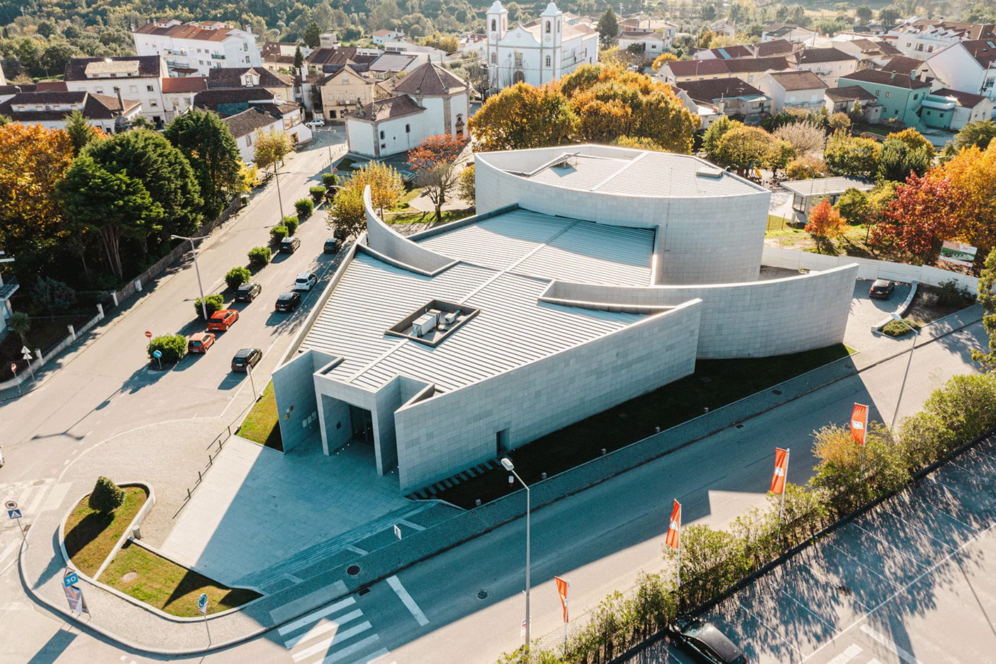 Vista aérea do Centro Cultural de Tábua