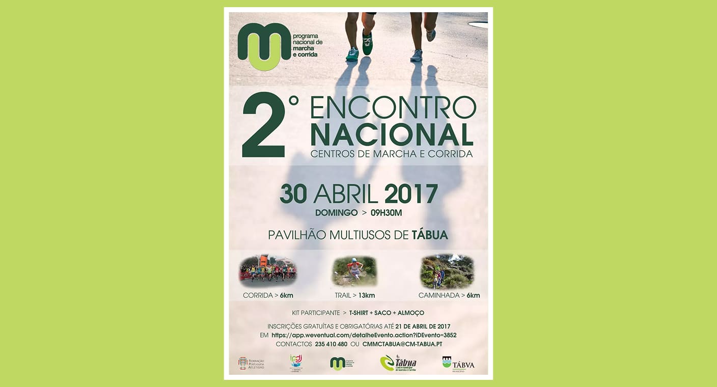 Cartaz do segundo Encontro Nacional de Centros de Marcha e Corrida