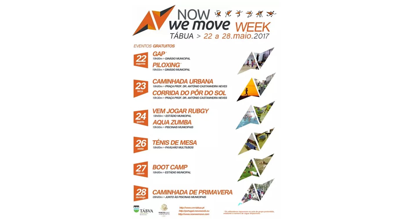Programa da Move Week com atividades desportivas em Tábua