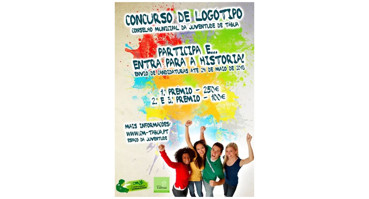 Cartaz do concurso de logótipo do Conselho Municipal da Juventude