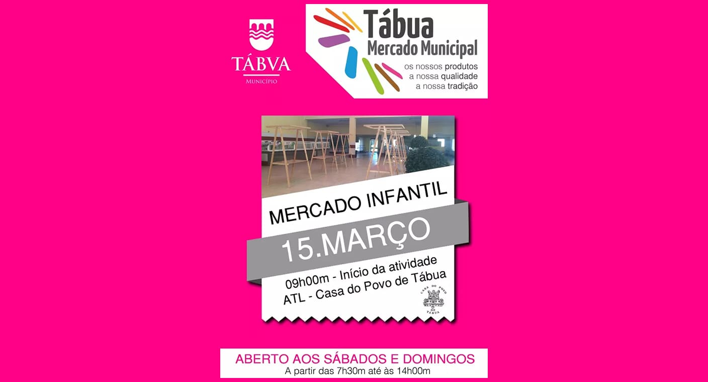 Cartaz do Mercado Infantil de Tábua