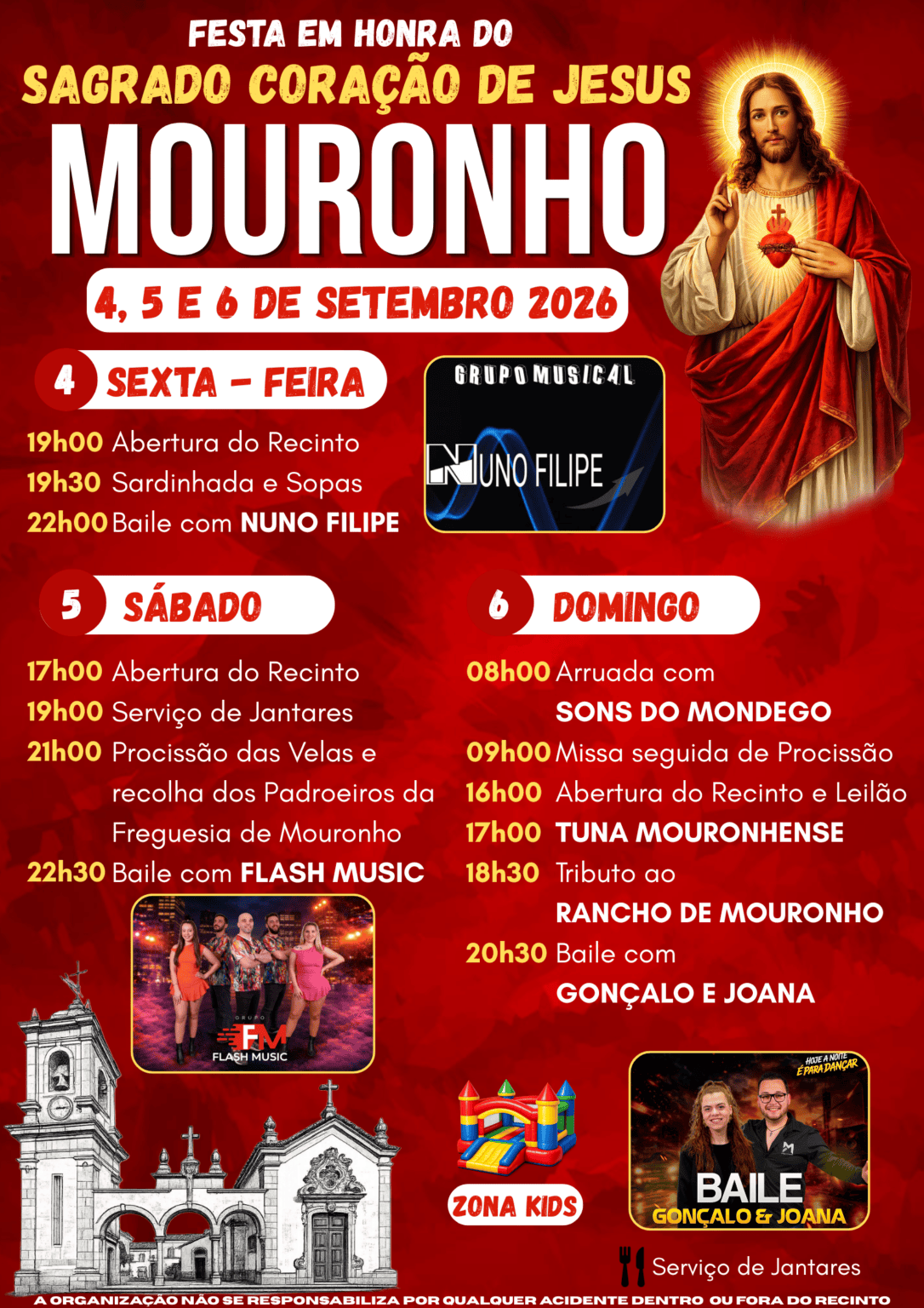 Festa em honra do Sagrado Coração de Jesus – Mouronho